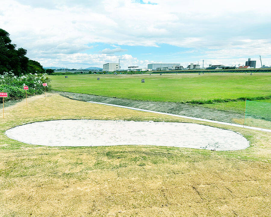 庄内川・幸心ゴルフ練習場のバンカー練習場